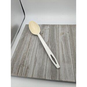 Vintage Tailor Made Products #1 White Nylon Plastic Solid Spoon 11 1/2"